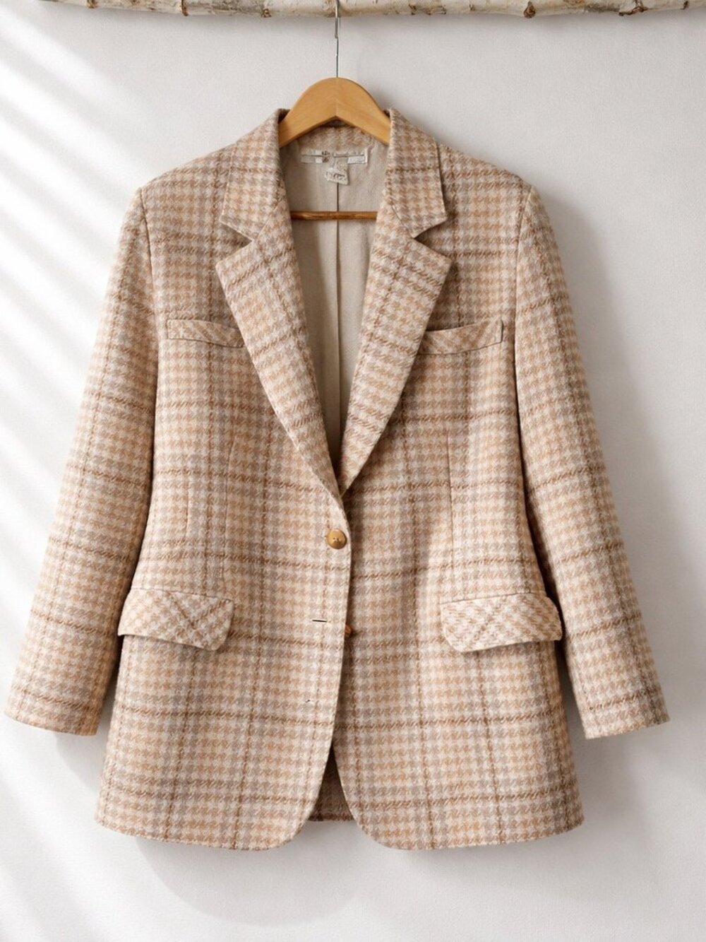 Town & Country Pure Virgin Wool Lined Blazer Jacket Size 14